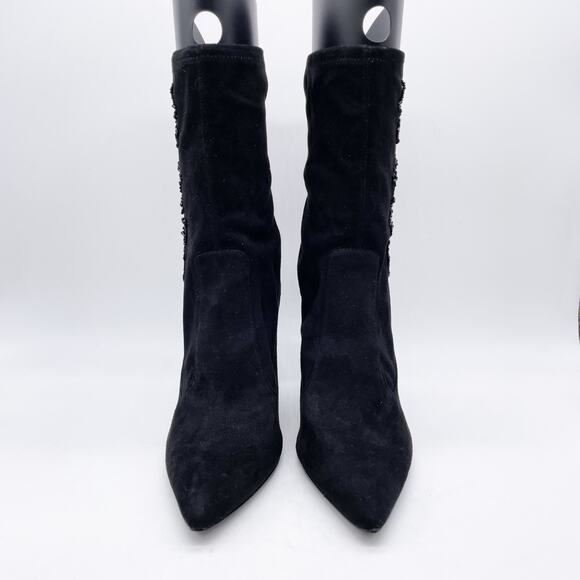 Nina Women's Dorella Pointed Toe Stiletto Heel Ankle Beaded Dress Boots 9.5M - Picture 2 of 11